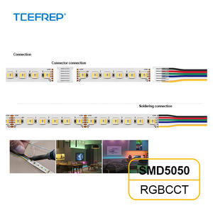 Bande lumineuse LED SMD RGBCCT 24V 112LED pour l'éclairage décoratif et d'ambiance des hôtels - Product Image 3