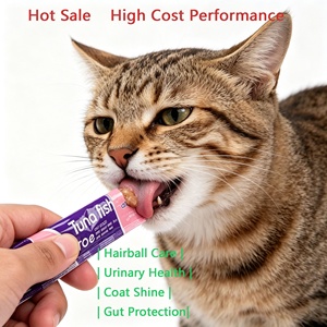 Friandises pour chats, soins contre les boules de poils | Santé <span class=keywords><strong>urinaire</strong></span> | Brillance du manteau | Nourriture humide pour chat, protection intestinale, 15g, <span class=keywords><strong>prix</strong></span> bas, vente en gros d'usine, en bâtonnets - Product Image 1