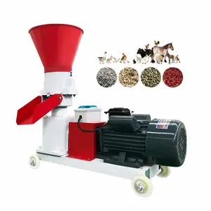 Máquina de fabricación de concentrados de alimentación para animales y aves de corral Lm210, 200-300 kg/H, troquel plano, pequeño, para alimentación de ganado y cerdo