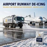 Commande ODM Expédition Rapide Chlorure de Calcium Anhydre CaCl2 Anti-Givre pour Pistes d'Aéroports