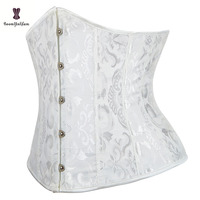 Corset amincissant grande taille pour femme, sexy, en jacquard, avec clips, style vintage, élégant, bustier, maintien ferme, respectueux de l'environnement