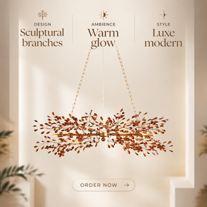 Lustre suspendu moderne en cristal personnalisé, long, en fer, à hauteur réglable, pour salle à manger, style Smoke Fiore, pour salon et villa - Product Image 1