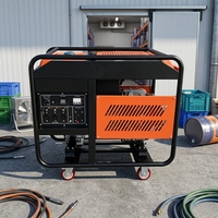 Generator Bensin 10Kw 12kw 15kw 16kw 18kw Silinder Ganda Twin-cylinder Double Electric Start 1/3 Fasa 50/60Hz 4-Tak 700cc Tangki Bahan Bakar 25L