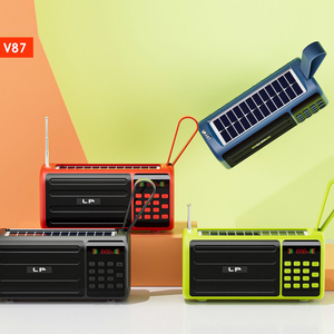 LP-V87 năng lượng mặt trời bảng điều chỉnh sạc mới đến xách tay Stereo Bass loa siêu trầm không dây BT Loa FM Radio woofer LED hiển thị Loa - Product Image 1