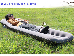 Pneumatic Flocking Outdoor Waterproof Inflatable Sleeping <strong>air</strong> <strong>Sofa</strong> <strong>Bed</strong> - Product Image 4
