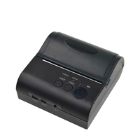 Imprimante thermique portable mini POS8001 de haute qualité à double impression d'étiquettes et de reçus, USB sans fil, 80 mm, 70 mm/s