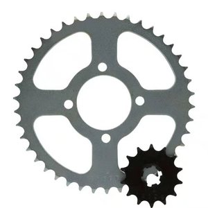 <span class=keywords><strong>Cadena</strong></span> y Piñón de Transmisión para Motocicleta <span class=keywords><strong>AX100</strong></span> de Alta Calidad - Product Image 1