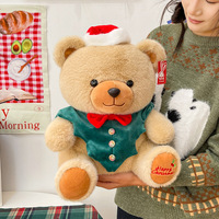 Boneka Beruang Dengan Dasi Kupu-kupu Natal Berbagai Ukuran, Hiasan Liburan Boneka Beruang Untuk Hadiah Natal, Pernikahan, Valentine, Suvenir