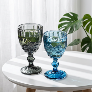 Vintage Custom Logo Embossed Reusable <b>Wine</b> Glasses Glass <b>Goblets</b> for Wedding Corporate Gifts & Employee Appreciation Programs - Product Image 2