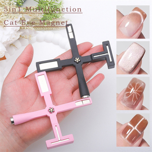 เครื่องมือแม่เหล็กทำเล็บลายตาแมว DIY แบบ 3 มิติ UV สี่เหลี่ยมอเนกประสงค์ แรงแม่เหล็กสูง พร้อมน้ำยาสองชั้น ออกแบบด้วยมือ สำหรับตกแต่งเล็บเจล - Product Image 2