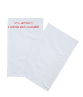 Serviette de cuisine gaufrée 400 GSM 16*24 en polyester blanc 100% pour sublimation, impression personnalisée, serviettes de cuisine vierges pour adultes