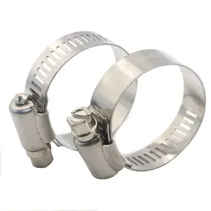 ZM Stainless steel ss201 ss304 heavy duty hose clamp American type hose clamp