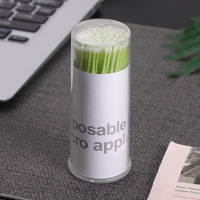 Brosses micro-applicatrices jetables pour cils, marque privée, en gros, pour le retrait individuel des faux cils