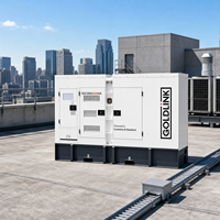 Générateurs diesel silencieux Cummins 200 KVA, générateur insonorisé 160 KW, refroidissement par eau, générateur diesel sans balais, centrale électrique triphasée AC