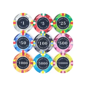 Fábrica personalizada 10g cerâmica chips da poker 40x3.3mm alta qualidade do casino qualquer design pode personalizado para o jogo de azar