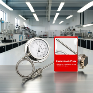 Thermomètre industriel étanche en acier inoxydable <span class=keywords><strong>pour</strong></span> <span class=keywords><strong>la</strong></span> mesure <span class=keywords><strong>de</strong></span> <span class=keywords><strong>la</strong></span> température des gaz d'échappement marins et des huiles, utilisation extérieure - Product Image 2
