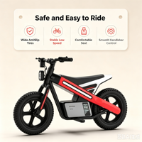 Moto électrique tout-terrain pour enfants, 3 roues, moteur brushless, démarrage à clé, lumières musicales, pneus gonflables, jouet d'extérieur, cadeau