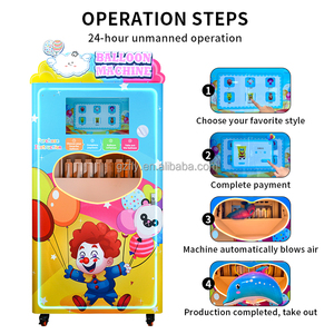 Machine à ballons gonflables automatique de dessin animé, distributeur automatique, écran tactile de 21,5 pouces, ballons pour parc d'attractions - Product Image 2