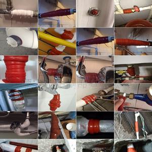 Cinta de reparación de fugas de tubería de agua de PVC de alta presión, autofusión para papel autoadhesivo de silicona mágica, sellado de cartón de agua sin parar S - Product Image 4