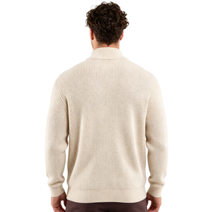 TN Custom-made <strong>Men</strong> Relaxed Fit Knitted <strong>Jumper</strong> Funnel Neck <strong>Collar</strong> <strong>with</strong> Brand Zipper Chunky Ribbed Half Zip <strong>Jumper</strong> Sweater <strong>Shirt</strong> - Product Image 6