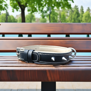 ริบบิ้นตกแต่งสำหรับสัตว์เลี้ยงลายพิทบูลส์บูลด็อกสุดหรูปรับขนาดกลางได้ปลอกคอสุนัขขนาดใหญ่ - Product Image 1