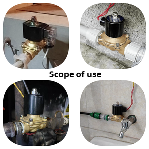 Válvula Solenoide Eléctrica de Latón Normalmente Cerrada de 2 Vías, 12V 24V 220V, para Agua, 1/<span class=keywords><strong>4</strong></span>" <span class=keywords><strong>3</strong></span>/8" 1/2" <span class=keywords><strong>3</strong></span>/<span class=keywords><strong>4</strong></span>" 1" - Product Image 6