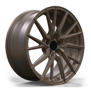 Rines de Aleación con Diseño Multirradio en Y, Acabado Bronce Desierto Mate, 18/19/20 Pulgadas, 5x112 5x114.3, Compatibles con Golf <span class=keywords><strong>R</strong></span>, Octavia, CC - Product Image 2