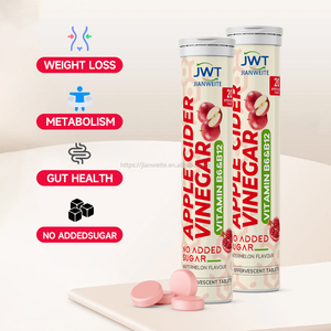 แอปเปิ้ลไซเดอร์ไวนิเกอร์ชนิดเม็ดฟู่ (แอปเปิ้ล) ACV พร้อมวิตามิน B12, B6 วีแกน 100% ไม่เติมน้ำตาล ง่ายต่อการรับประทาน ปราศจากกลูเตน - Product Image 4