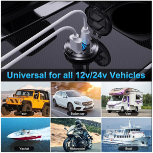 12 V <span class=keywords><strong>USB</strong></span> C nhôm xe sạc ổ cắm 12 Volt <span class=keywords><strong>USB</strong></span> Outlet PD 20W và sạc nhanh 3.0 18W xe <span class=keywords><strong>USB</strong></span> Cổng không thấm nước với Vôn kế - Product Image 5