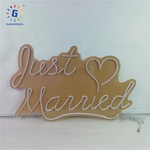 Letrero de neón personalizado con luz de neón LED flexible romántica para boda, decoración de eventos en casa, letrero de neón personalizado