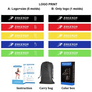 Latex Resistance <strong>Bands</strong> Custom Logo 5 Levels Physical Therapy <strong>Workout</strong> <strong>Bands</strong> for Home Gym, Fitness Exercise <strong>Bands</strong> for Men &amp; Women - Product Image 2