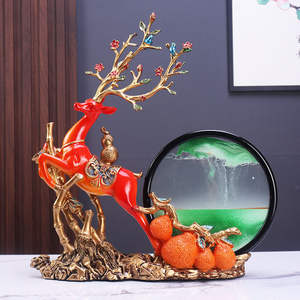 Moderna Figura Decorativa de Ciervo Esculpida en Resina Epoxi de Alta Gama para Sala de Estar, Mueble de TV, Regalo de Inauguración, Arte Popular, Decoración del Hogar - Product Image 2