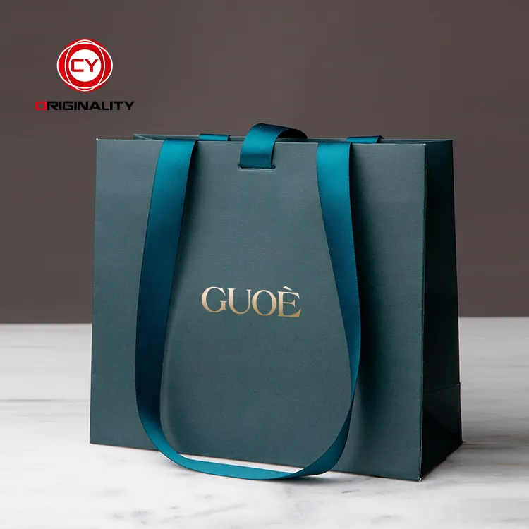 Low Price Tote Customize Luxury Shopping Printed Gift Biodegradable Paper Bags With Handle With Logo