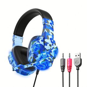 <span class=keywords><strong>Casque</strong></span> de jeu sans fil à oreilles de chat, circum-auriculaire, double mode, Type-C, avec éclairage RGB et haut-parleur dynamique, pour ordinateur portable - Product Image 3