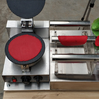 Mini Máquina para Hacer Tacos Mexicanos de Acero Inoxidable, 2000W, 110/220V, 1 Año de Garantía, Máquina para Hacer Helados Fritos y Rollos de Leche con Frutas