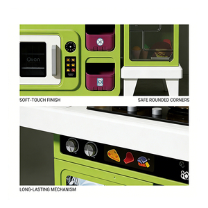 Kids <b>Kitchen</b> Toy Set Pretend Cooking Chef Station Sink Cabinet Oven Storage Learning Imagination Indoor Family <b>Play</b> Center - Product Image 5