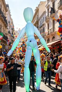 Marioneta Inflable Gigante con Luces LED, Disfraz de Marioneta para Desfiles, Carnavales y Festivales Callejeros - Product Image 5