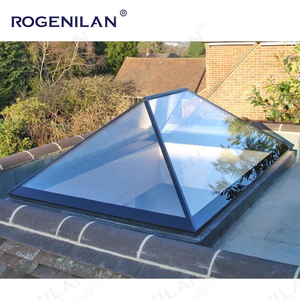 Rogenilan, diseño moderno, aluminio, doble acristalamiento, tragaluces superiores de diamante, ventanas de techo piramidal impermeables exteriores - Product Image 3
