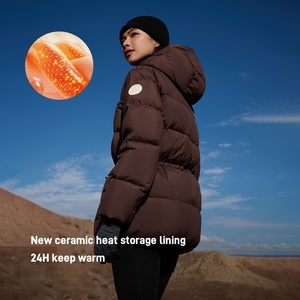 Veste en duvet Pelliot Outdoor 800 Puff pour femme, nouvelle veste d'hiver ultra-légère, chaude, ajustée, polyvalente, à capuche, en duvet d'oie - Product Image 4