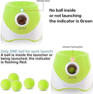 Tennis <b>Ball</b> Thrower Machine Indoor Outdoor Interactive <b>Dog</b> Toy Pet Training Supplies Equipment Automatic <b>Ball</b> Launcher for <b>Dogs</b> - Product Image 3