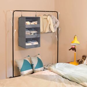 3-Shelf Hanging Closet Organizer Collapsible Hanging Closet Shelves Hanging Organizer for Closet & RV - Product Image 2