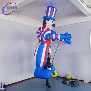 Hopping People kostum tiup balon raksasa maskot Model untuk pesta acara dan promosi dengan Blower iklan tiup - Product Image 3