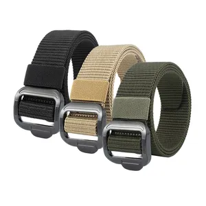 Bas pas cher en gros hommes ceinture en tissu boucle en alliage métallique ceinture de Combat en plein air chasse randonnée sport ceinture tactique