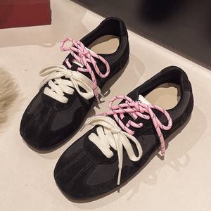 Chaussures de sport décontractées à plateforme pour femmes MIU Fashion Style, chaussures plates à lacets pour l'extérieur, chaussures à semelle souple, chaussures d'hiver à imprimé léopard - Product Image 2