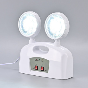 Venta directa de fábrica, América del <span class=keywords><strong>Sur</strong></span>, 10W, doble cabezal portátil con interruptor, linternas de seguridad de plástico Abs, lámparas Led de <span class=keywords><strong>canal</strong></span> de emergencia - Product Image 6