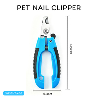 Coupe-ongles professionnel pour animaux de compagnie en acier inoxydable PP TPR, portable, écologique, pour chiens, chats, petits animaux, outil de soin des pattes, logo personnalisé OEM