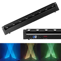 2 Projecteurs LED 8x12W RGBW 4-en-1 à Tête Mobile pour Éclairage de Scène, Idéaux pour Bar, DJ, Discothèque, Soirée, Boîte de Nuit, Piste de Danse, Mariage