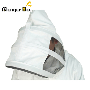 New 3-Layer White One-Piece <b>Bee</b> <b>Suit</b> Fully Enclosed <b>Bee</b>-Proof Breathable Cotton Safety Clothing for Beekeeping - Product Image 4