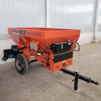 Épandeur de fumier pour vergers et vignobles BEIYUAN, entraîné par tracteur, avec pompe et convoyeur à chaîne arrière pour une fertilisation organique à haute productivité