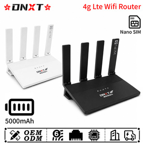 เราเตอร์ซิม DNXT 4G LTE Cat4 โมเด็ม 2.4GHz 4G LTE WiFi6 300Mbps แบตเตอรี่ 5000mAh รองรับ WPS AP/Station ใช้สำหรับทำงาน - Product Image 1